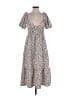 ASOS Design Floral White Casual Dress Size 8 - photo 1