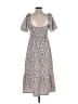 ASOS Design Floral White Casual Dress Size 8 - photo 2
