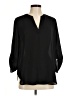 Everleigh 100% Polyester Black 3/4 Sleeve Blouse Size M - photo 1