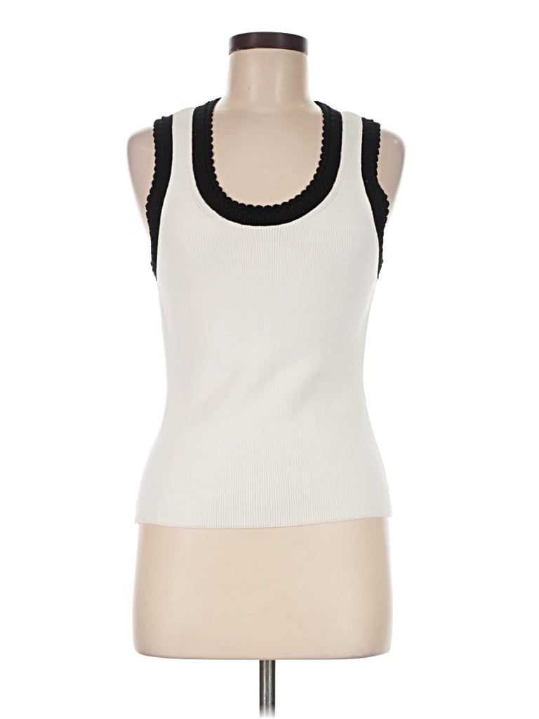 Pre-owned Veronica Beard Sweater Vest In Ivory