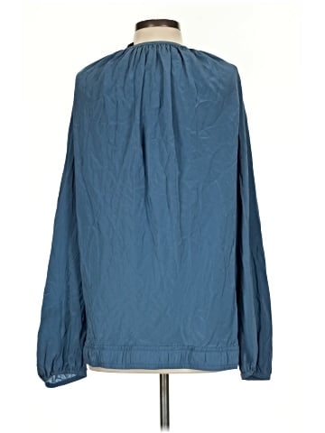 Charles Nolan Long Sleeve Silk Top (view 2)