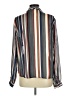 Heartloom 100% Polyester Stripes Blue Long Sleeve Blouse Size M - photo 2