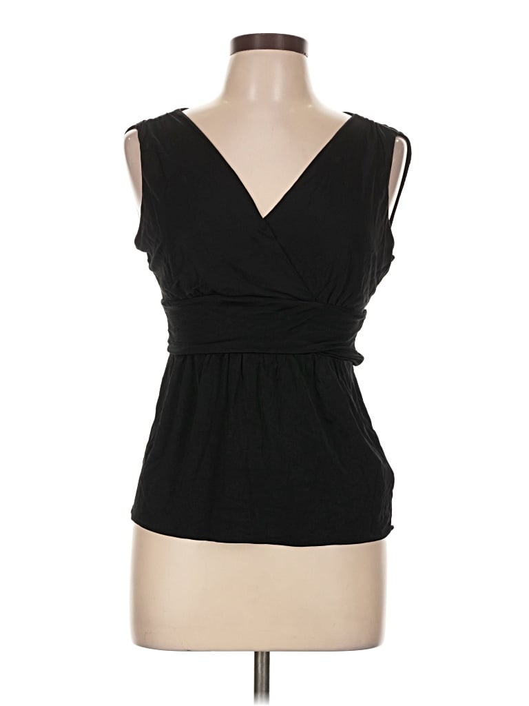 Pre-owned Worthington Sleeveless Blouse In Black