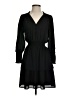 Aqua 100% Polyester Solid Black Casual Dress Size XS - photo 1
