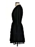 Aqua 100% Polyester Solid Black Casual Dress Size XS - photo 5
