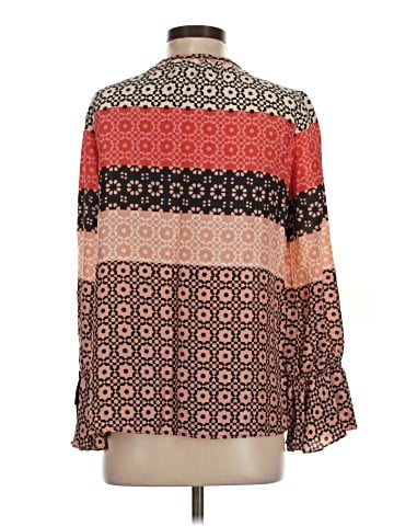 Derek Lam 10 Crosby Long Sleeve Silk Top (view 2)