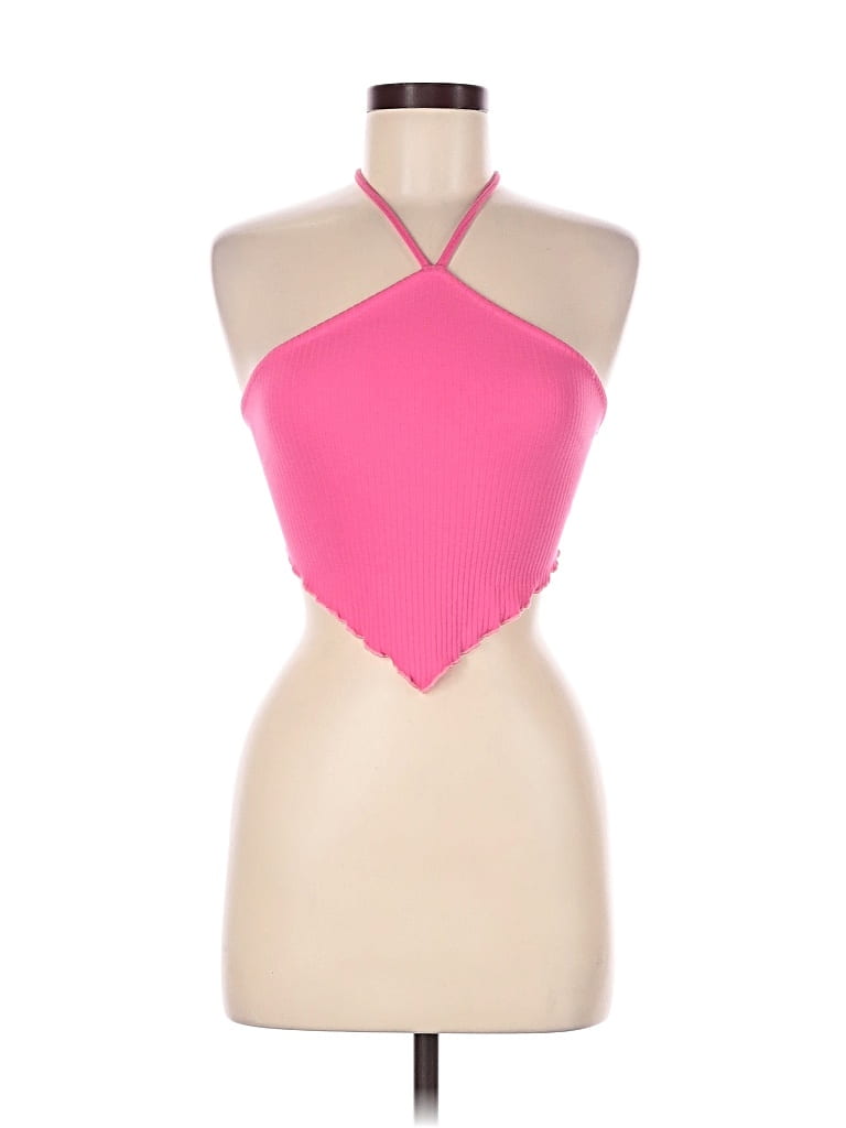 Pre-owned Wild Fable Halter Top Pink Halter Neckline Tops