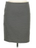 Ann Taylor LOFT Stripes Black Casual Skirt Size M (petite) - photo 1