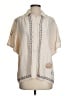 Rip Curl Ivory Short Sleeve Blouse Size S - photo 1