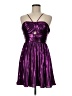 City Studio Metallic Purple Cocktail Dress Size 9 - 10 - photo 1
