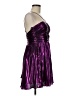 City Studio Metallic Purple Cocktail Dress Size 9 - 10 - photo 4