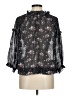 Ulla Johnson 100% Silk Black 3/4 Sleeve Silk Top Size 6 - photo 2