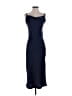 Urban Touch 100% Polyester Solid Blue Cocktail Dress Size 8 - photo 1