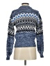 Ann Taylor LOFT Chevron-herringbone Blue Pullover Sweater Size XS - photo 2