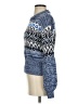 Ann Taylor LOFT Chevron-herringbone Blue Pullover Sweater Size XS - photo 5