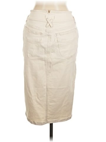 Madewell Denim High-Waist Midi Skirt in Vintage Canvas Wash: Western Edition (view 2)