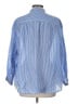 Gap Stripes Blue 3/4 Sleeve Button-Down Shirt Size L - photo 2
