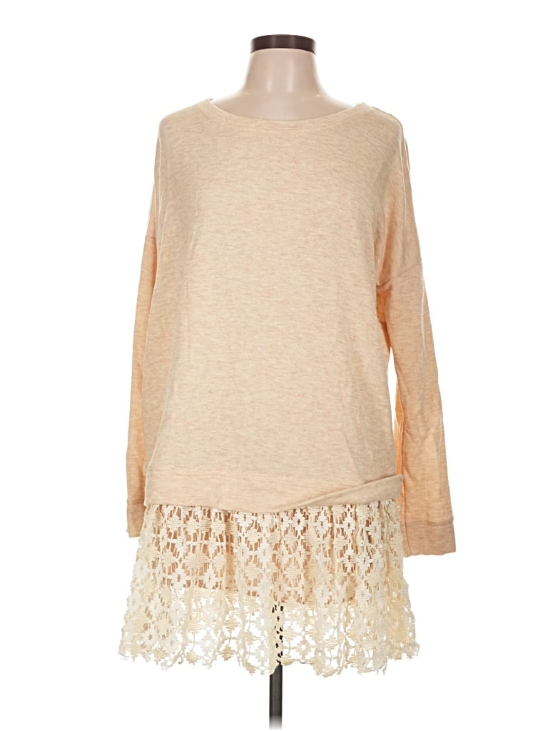 Pre-owned Fp Beach Casual Dress In Tan