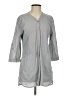 XCVI 100% Cotton Gray 3/4 Sleeve Button-Down Shirt Size S - photo 1
