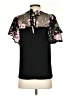 Crosby 100% Polyester Black Short Sleeve Blouse Size S - photo 2
