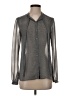 MICHAEL Michael Kors 100% Polyester Metallic Gray Long Sleeve Blouse Size XS - photo 1