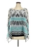 Sara Michelle 100% Polyester Paisley Teal Poncho Size 2X - photo 1