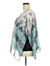 Sara Michelle 100% Polyester Paisley Teal Poncho Size 2X - photo 5