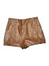 Kittenish Metallic Gold Brown Shorts Size L - photo 1