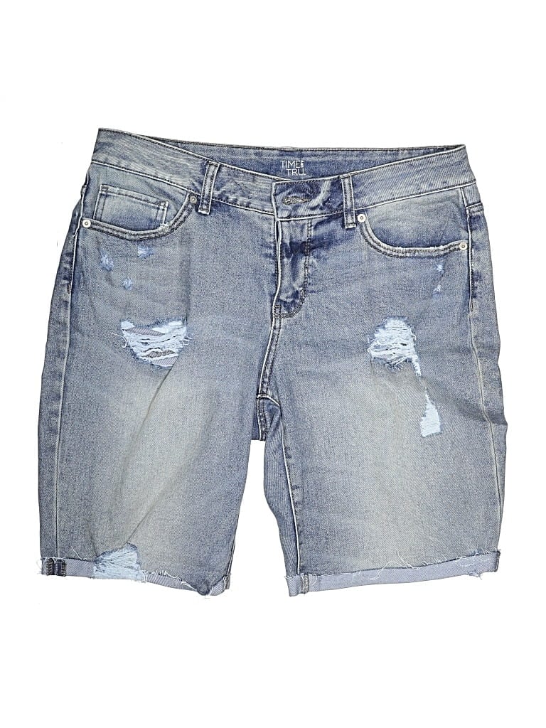 Pre-owned Time And Tru Denim Shorts In Blue