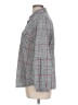 New York Laundry 100% Polyester Tweed Gray Long Sleeve Blouse Size L - photo 5