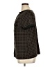 Anne Klein Houndstooth Brown Short Sleeve Blouse Size XL - photo 5