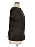 Anne Klein Houndstooth Brown Short Sleeve Blouse Size XL - photo 4