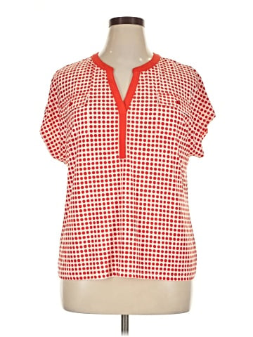 Anne Klein Short Sleeve Blouse (view 1)