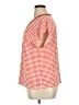 Anne Klein Houndstooth Red Short Sleeve Blouse Size XL - photo 5