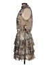 MSK Paisley Gray Cocktail Dress Size L - photo 5