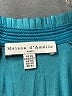 Maison d' Amelie 100% Polyester Teal Short Sleeve Blouse Size XS - photo 7