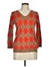J.Crew Argyle Tan Orange Pullover Sweater Size M - photo 1