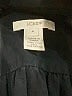 J.Crew 100% Silk Black Long Sleeve Silk Top Size 4 - photo 7