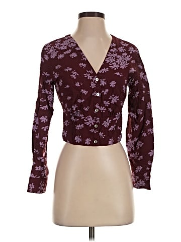 Madewell V-Neck Button-Front Shirt (view 1)