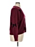 CeCe Hearts Bow Print Burgundy Pullover Sweater Size XL - photo 4