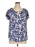 Apt. 9 100% Polyester Blue Short Sleeve Blouse Size XL - photo 1