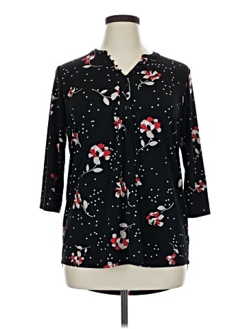 Woman Within 3/4 Sleeve Blouse (view 1)