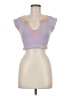 Out From Under Purple Short Sleeve Top Size M - photo 1