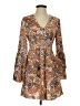 Unbranded 100% Polyester Paisley Brown Casual Dress Size S - photo 1