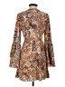 Unbranded 100% Polyester Paisley Brown Casual Dress Size S - photo 2