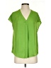 Maison d' Amelie 100% Polyester Green Short Sleeve Blouse Size XS - photo 1