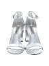 Steve Madden Metallic Silver Sandals Size 8 1/2 - photo 2
