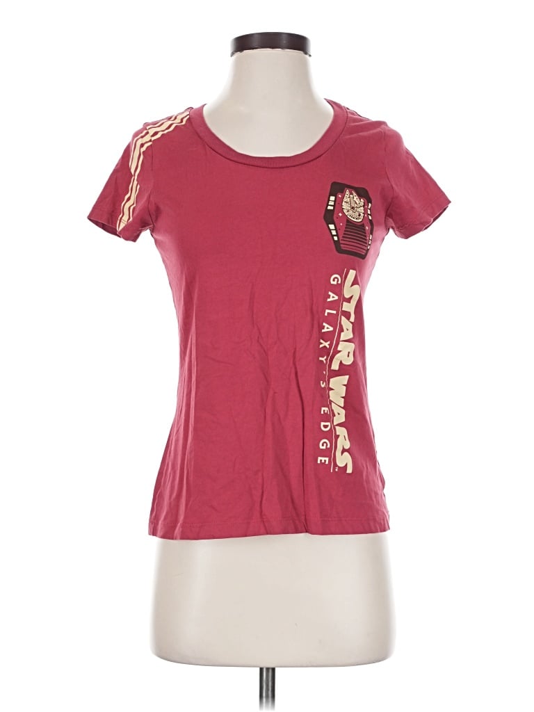 Pre-owned Star Wars Short Sleeve T-shirt In Burgundy