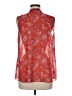 CAbi 100% Polyester Red Sleeveless Blouse Size M - photo 2