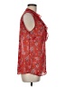 CAbi 100% Polyester Red Sleeveless Blouse Size M - photo 4